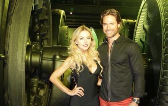 Angelique Boyer y Sebastián Rulli en la fiesta de lanzamiento de Canal U